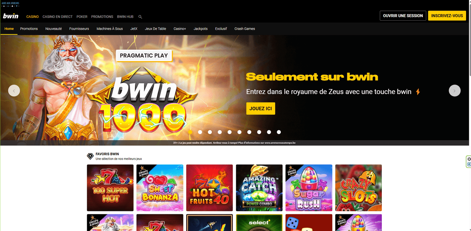 Page d'acceuil bwin casino pc
