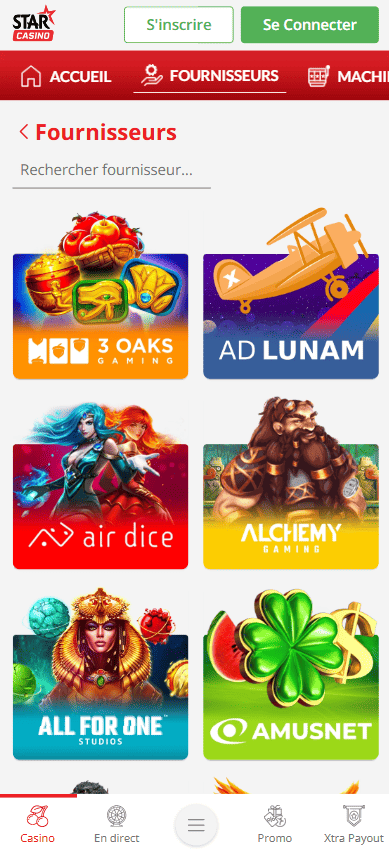 Provider star casino mobile